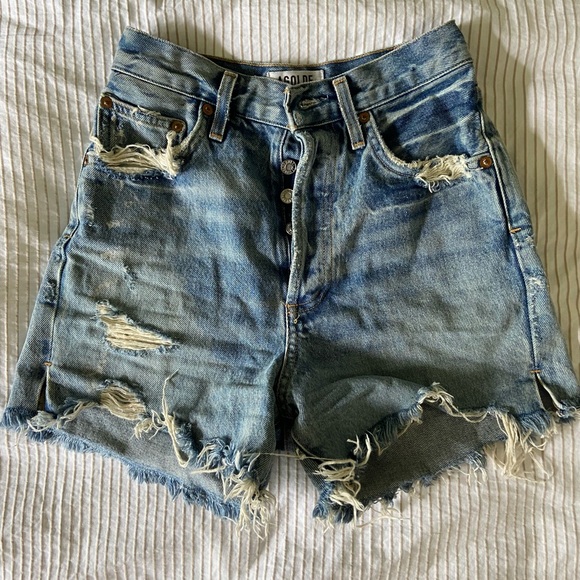 Agolde Dee denim shorts - Picture 1 of 6